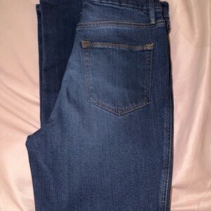 Good American Dark Blue Straight Leg Jeans